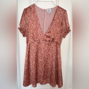 Medium Pink Satin Babydoll Dress from Francesca’s